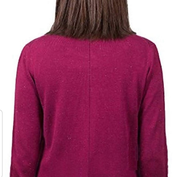 Nicole Miller Women's Metallic Yarn Cardigan - Picture 2 of 3